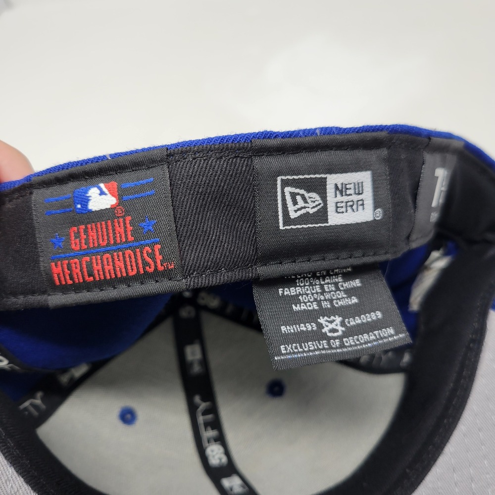 New Era 59FIFTY Kansas City Royals MLB Fitted Hat 7 3/4 Blue Eagle Shield Wool - Picture 6 of 7